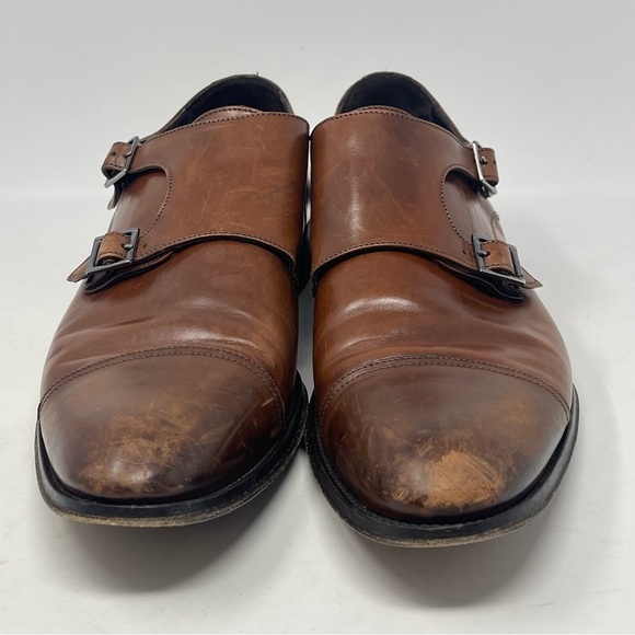 To Boot New York Adam Derrick Shoes Mens 11.5 Brown Leather Double Monk Strap main image 10